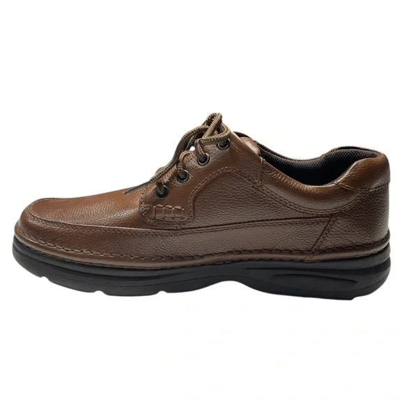 Nunn Bush Men’s Brown Comfort Gel Walking Shoes | Size 11W Amazon.com | Nunn Bush Men Cam Strap Hook and Loop Casual  main image 4